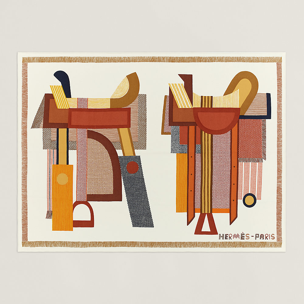 Selles en Duo blanket - Red | Hermès USA